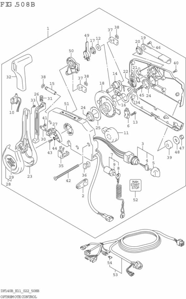 DF140BT,BZ-240001 OPT: Remote Control (SEE NOTE 1)