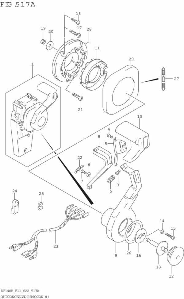 DF140BT,BZ-240001 OPT: Concealed Remocon (1)