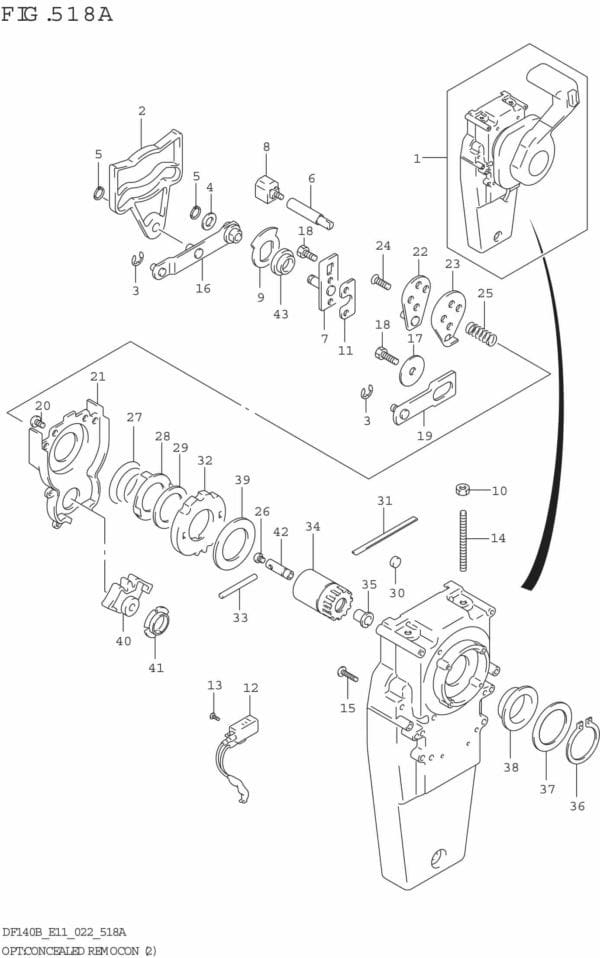 DF140BT,BZ-240001 OPT: Concealed Remocon (2)