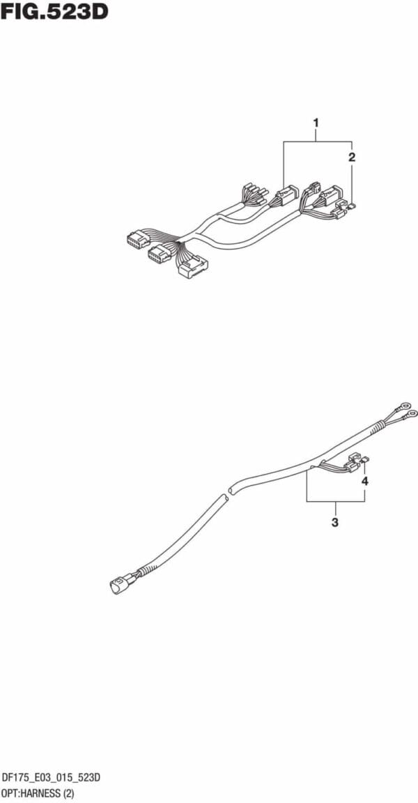 DF150,-175,-T,-Z,-ST,TG,-ZG,-510001 OPT: Harness (2) (DF150ZG E03)