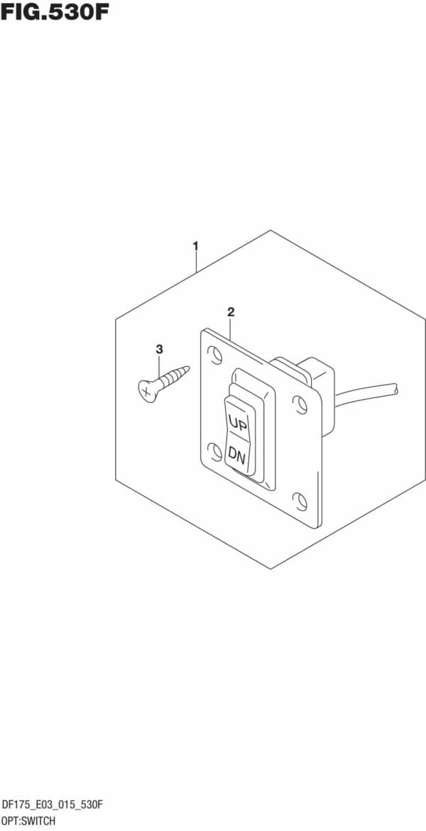 DF150,-175,-T,-Z,-ST,TG,-ZG,-510001 OPT: Switch (DF175TG E03)