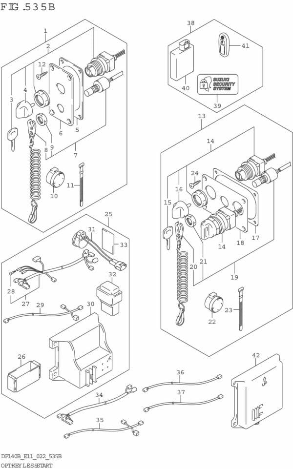 DF140BT,BZ-240001 OPT: Key Less Start