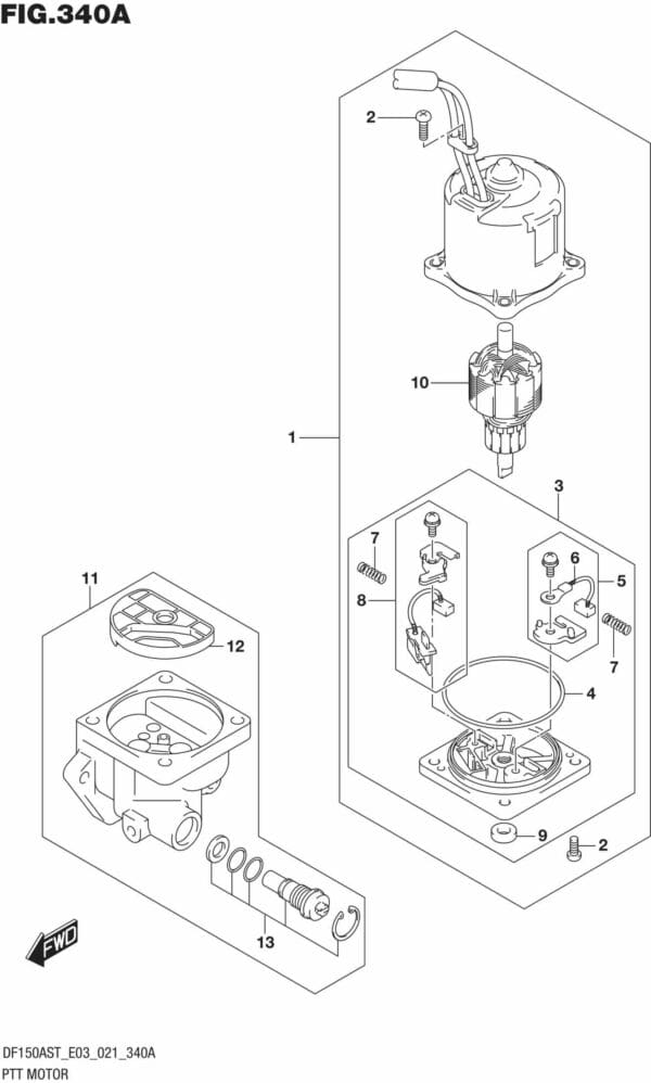 DF150AST,200AST-140001 PTT Motor