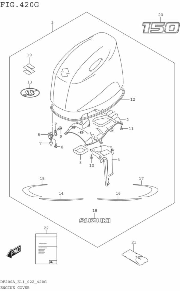 Engine Cover (DF150AS:022)