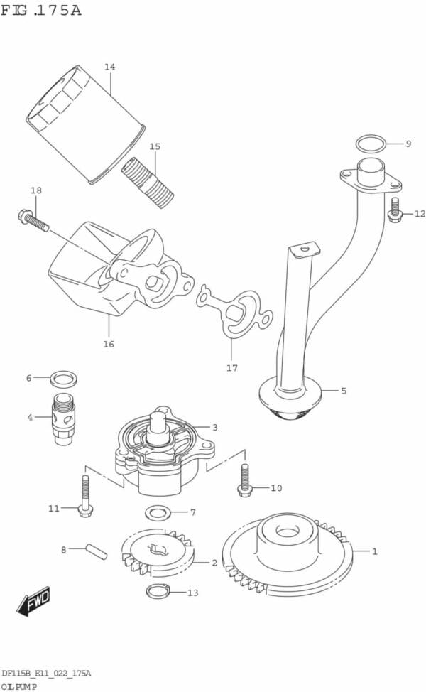 DF115BT,BZ-240001 Oil Pump