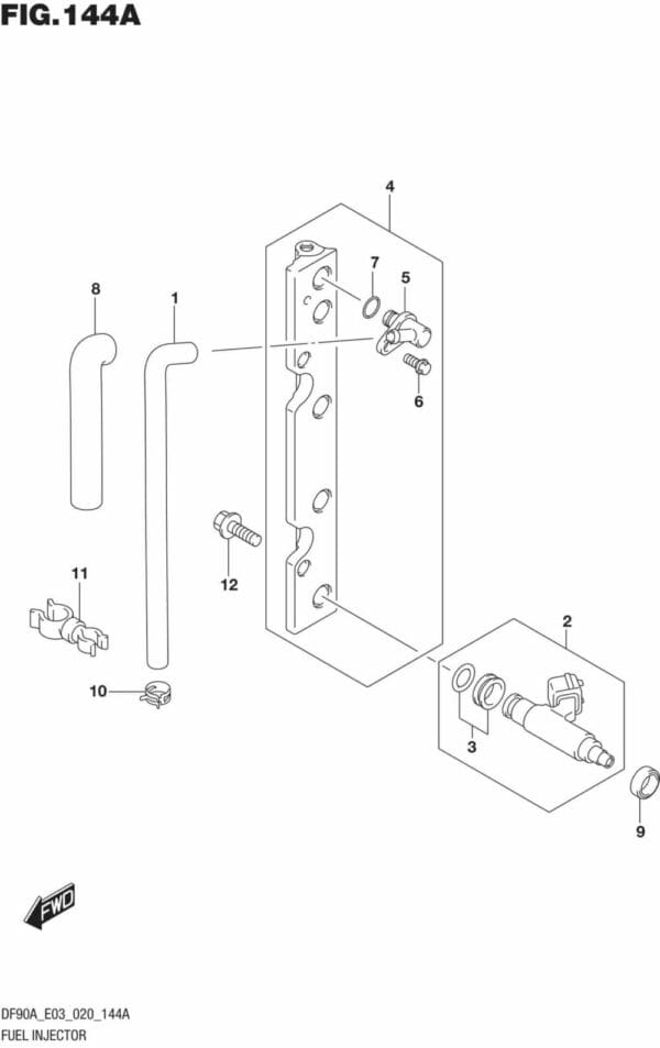 DF70AT-90AT-040001 Fuel Injector