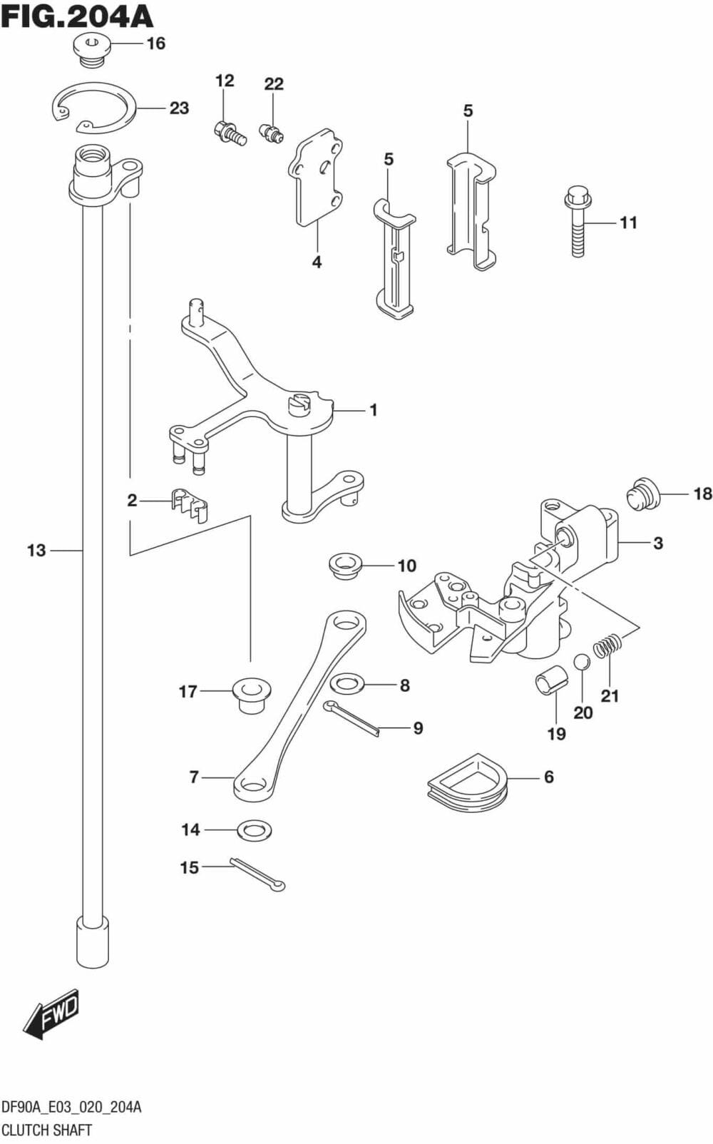 Clutch Shaft Precision Marine