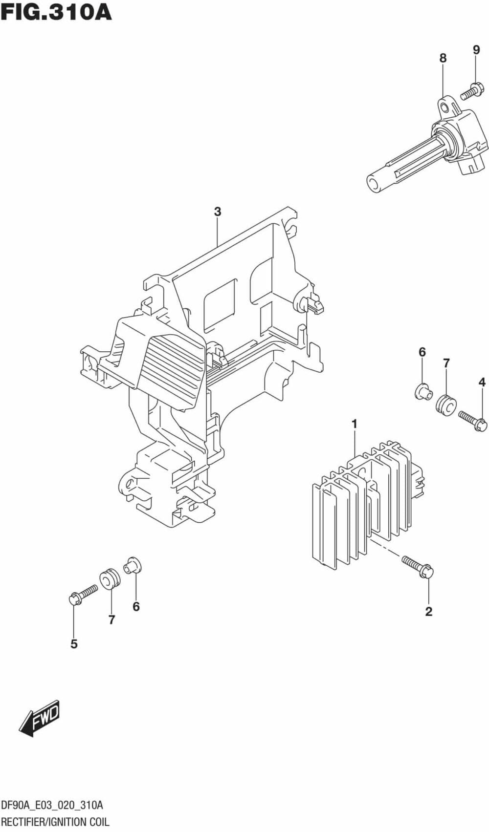 Rectifier/Ignition Coil Precision Marine