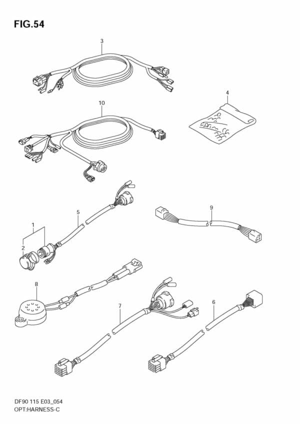 DF90/115 2001-2008 DF100/115 2009-2011 OPT: Harness