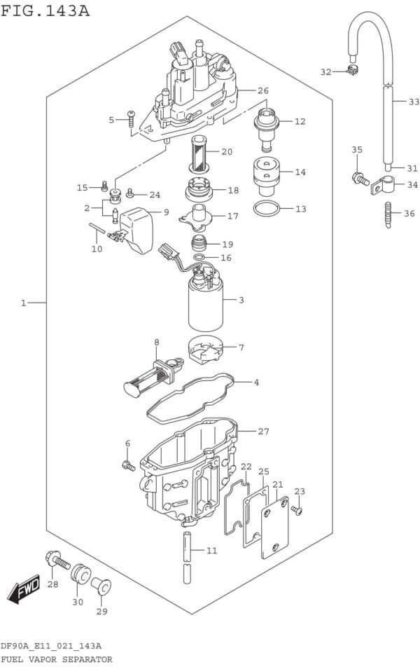 Fuel Vapor Separator (E01 E03 E11)