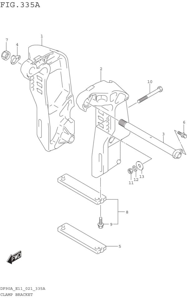 Clamp Bracket (SEE NOTE)