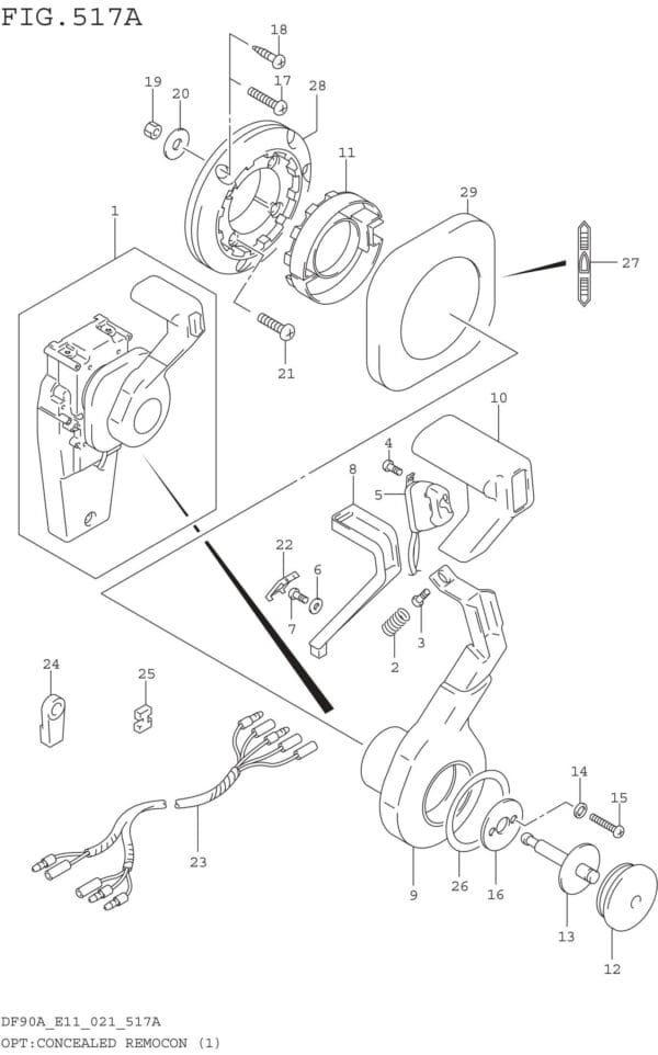 OPT: Concealed Remocon (1) (SEE NOTE)