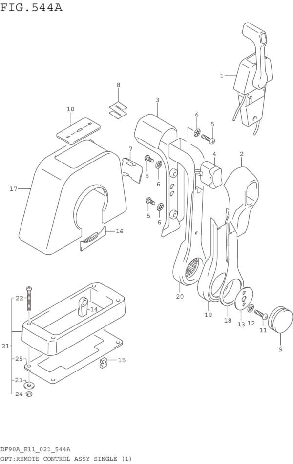 OPT: Remote Control Assy Single (1) (SEE NOTE)