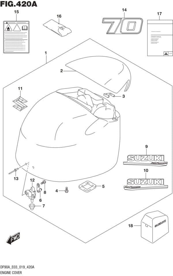 Engine Cover (DF70A)