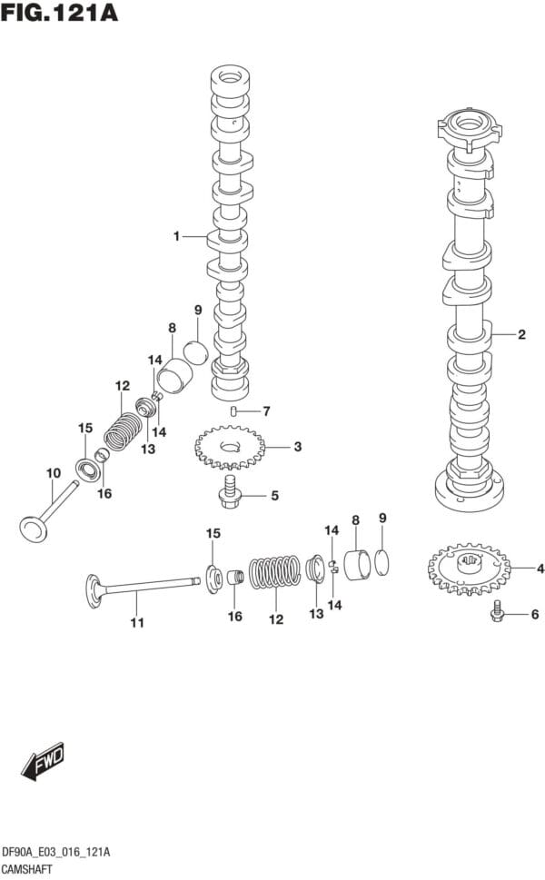 Camshaft (DF70A E03)