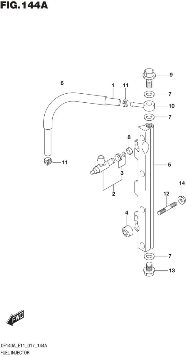 Fuel Injector (DF100AT E11)