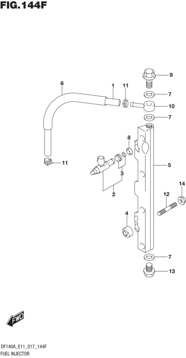 Fuel Injector (DF140AT E11)