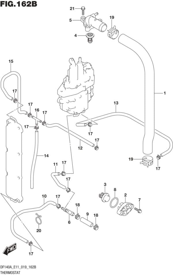 DF100AT,115AT,AZ,AST,140AT,AZ-910001 Thermostat (DF115AT)(DF115AZ)(DF140AT)(DF140AZ)