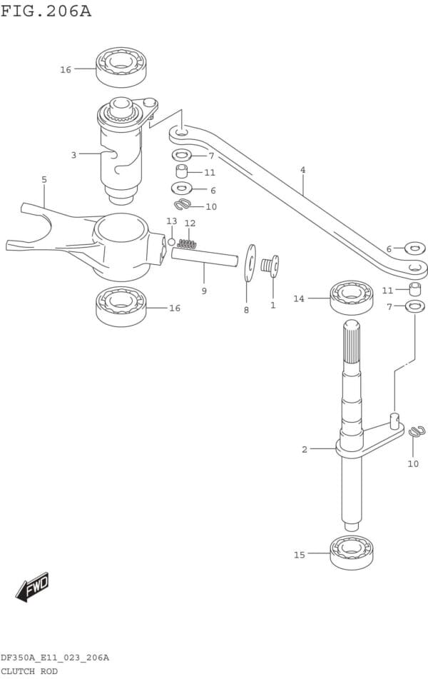 Clutch Rod (020 021 022)