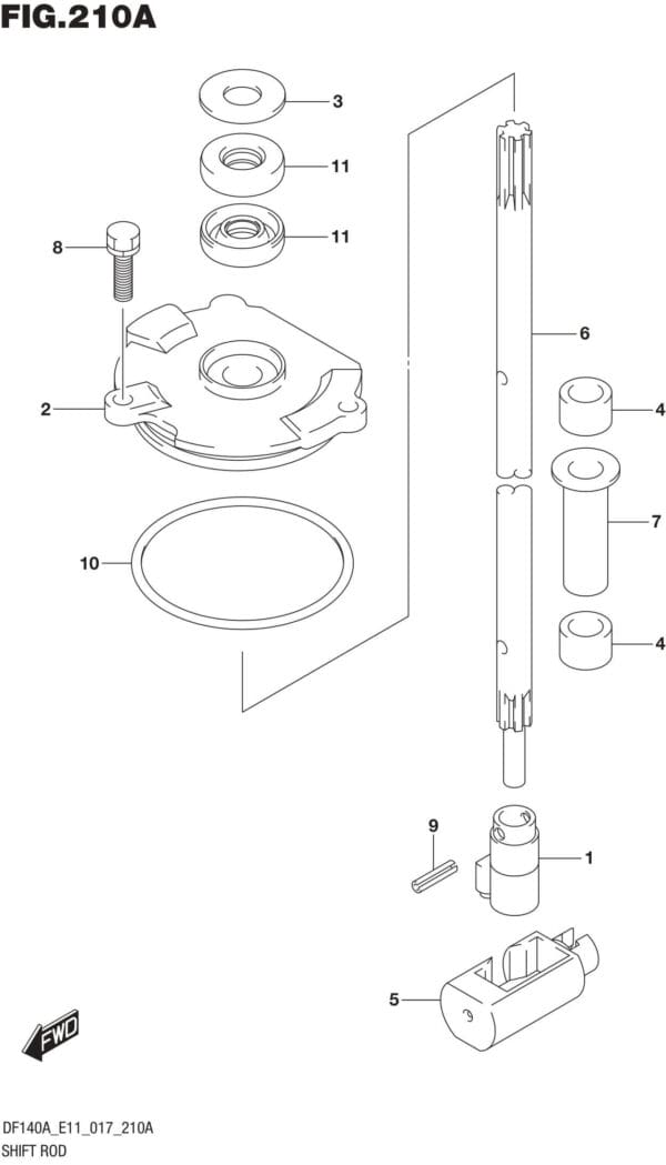 Shift Rod (DF100AT E11)