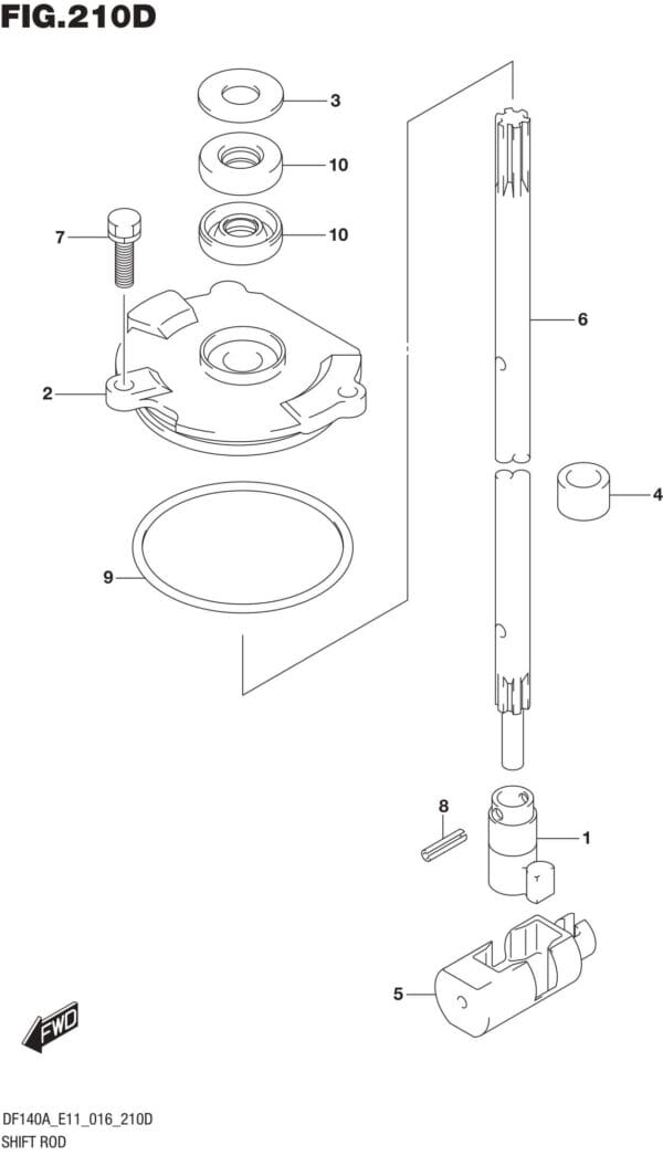Shift Rod (DF115AZ E11)