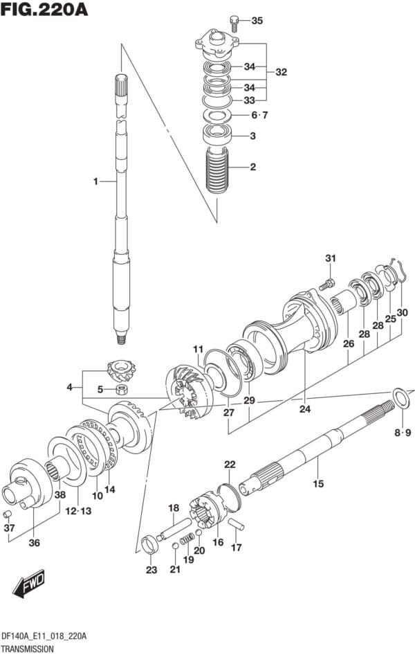 Transmission (DF100AT)(DF115AST)