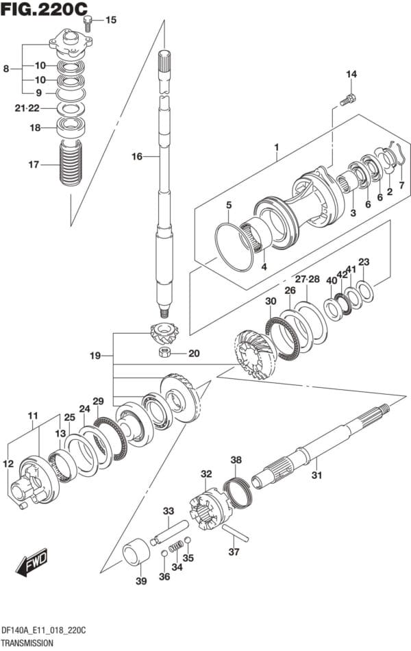 Transmission (DF115AZ)(DF140AZ)