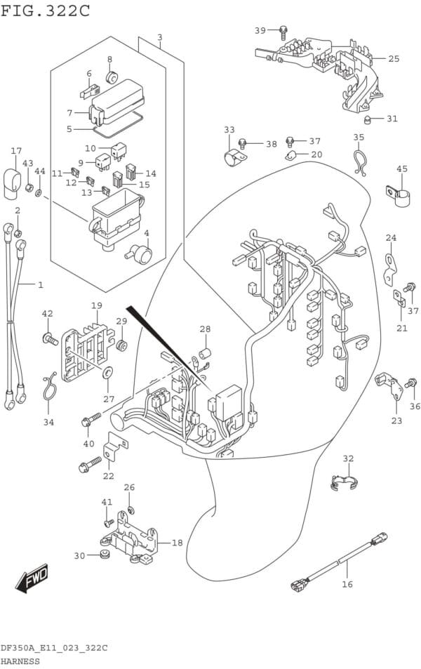 Harness (023:(DF350AMD DF300BMD))