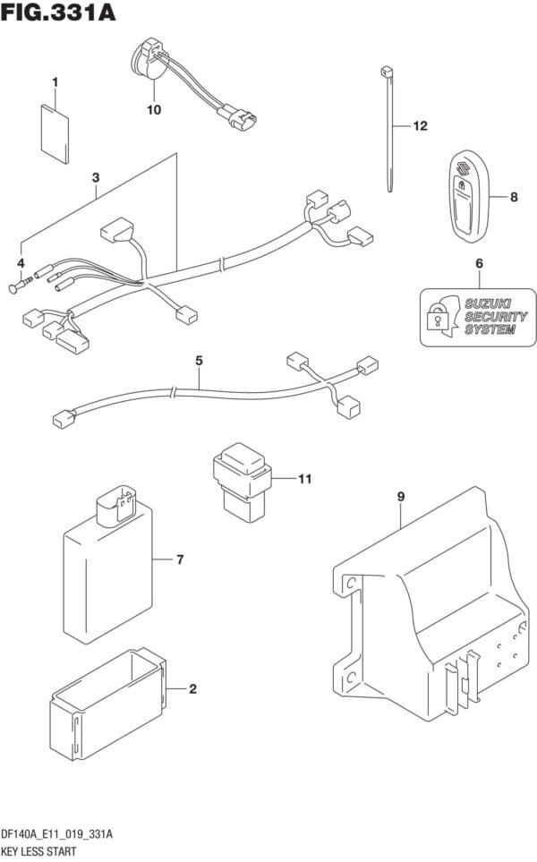 DF100AT,115AT,AZ,AST,140AT,AZ-910001 Key Less Start (DF100AT E11)(DF115AT E11)(DF140AT E11)