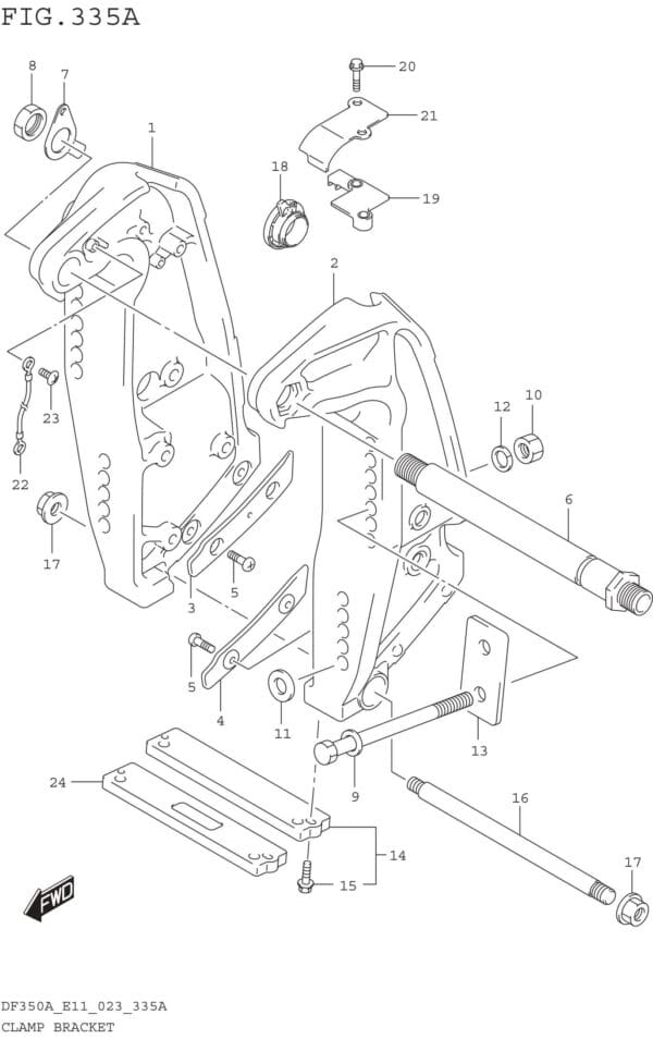 Clamp Bracket (DF350A DF325A DF300B)