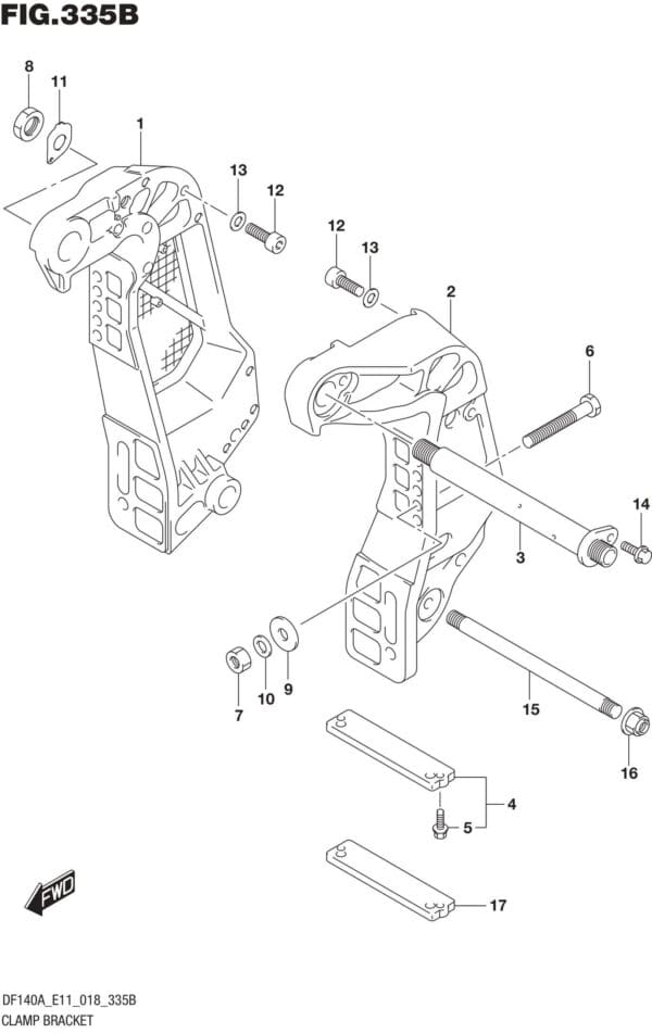 Clamp Bracket (DF115AT E11)