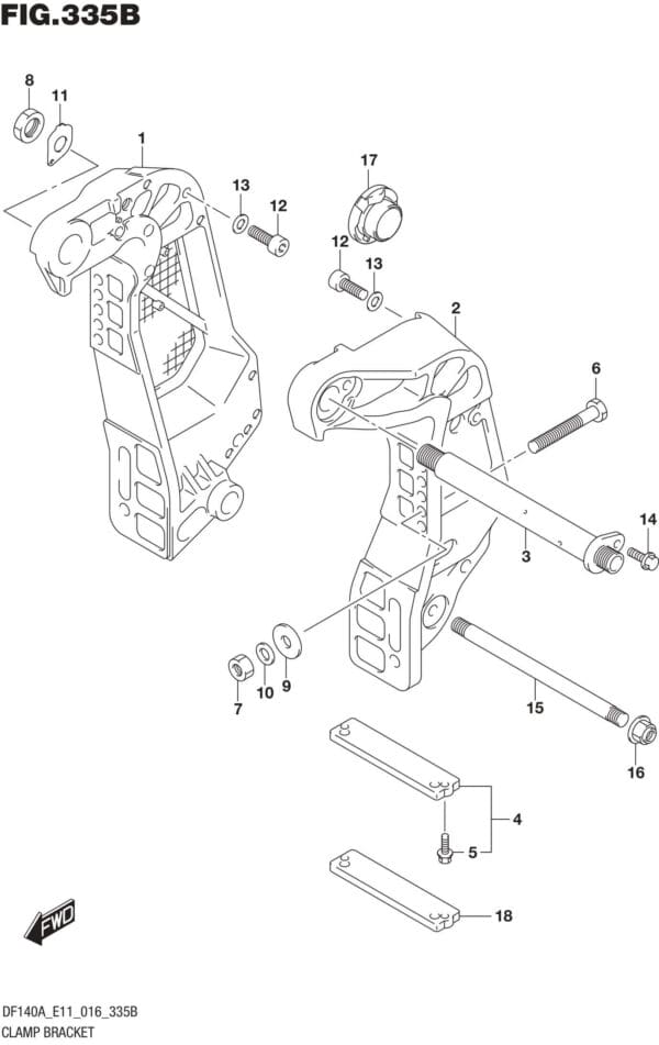 Clamp Bracket (DF115AT E11)