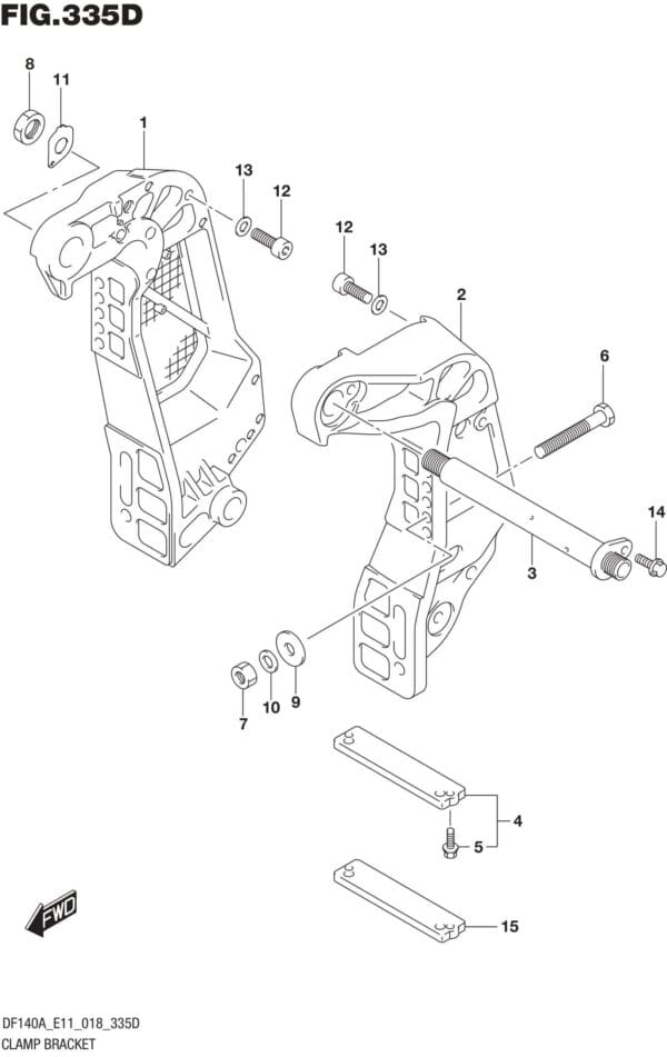 Clamp Bracket (DF115AZ E11)