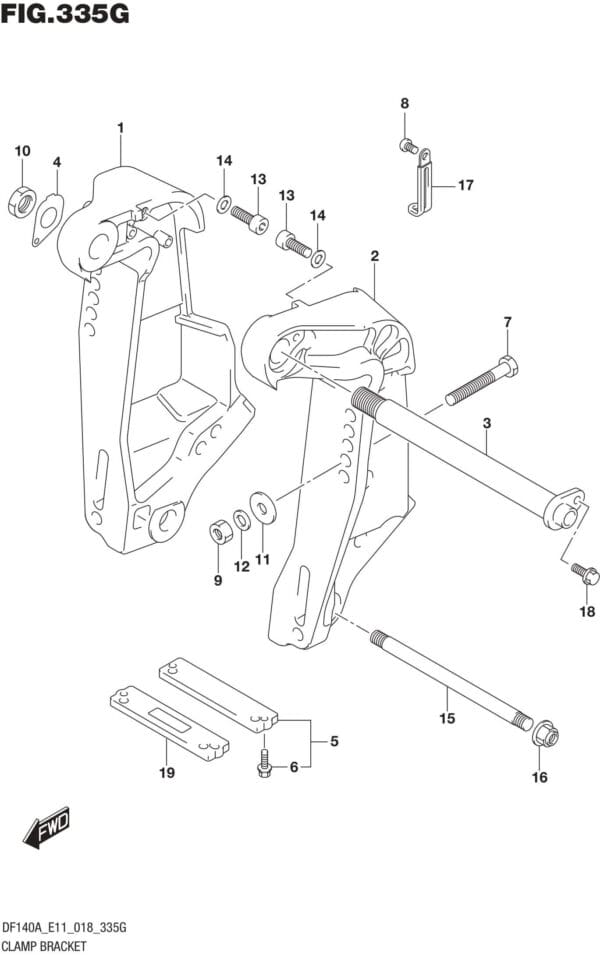 Clamp Bracket (DF115AST E03)