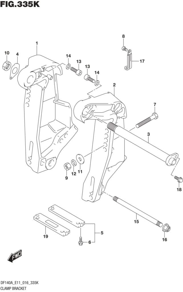Clamp Bracket (DF115AST E03)