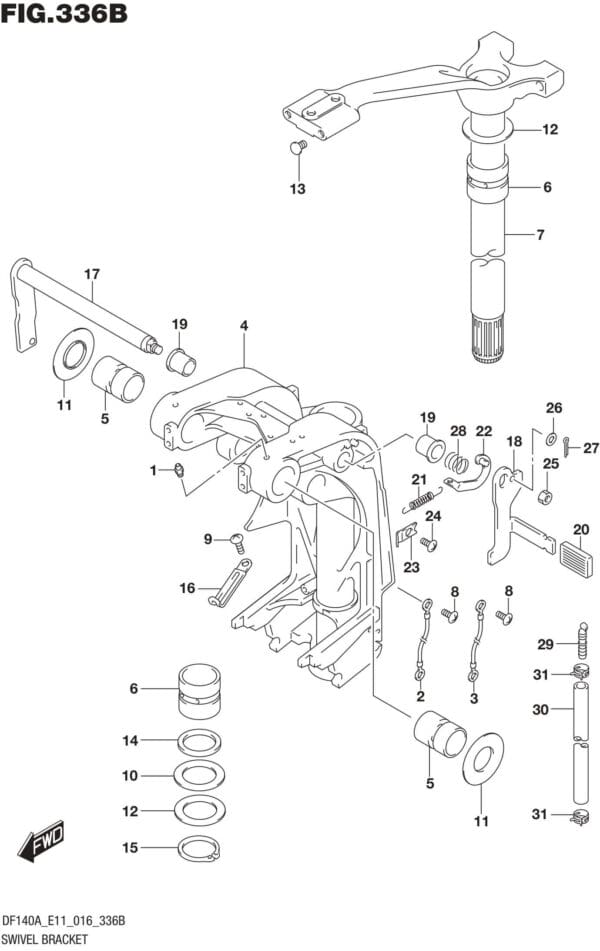 Swivel Bracket (DF115AT E11)