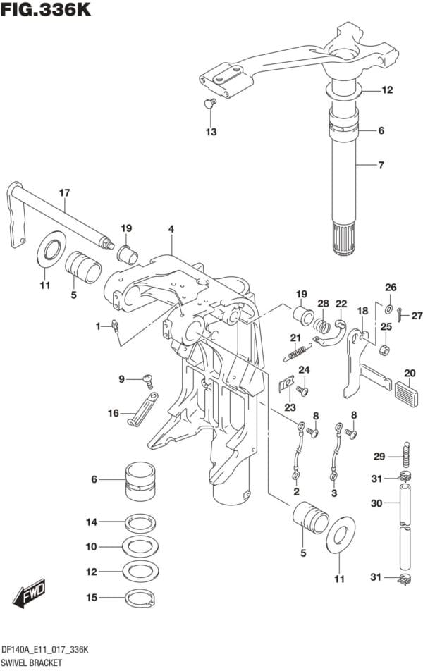 Swivel Bracket (DF115AST E03)