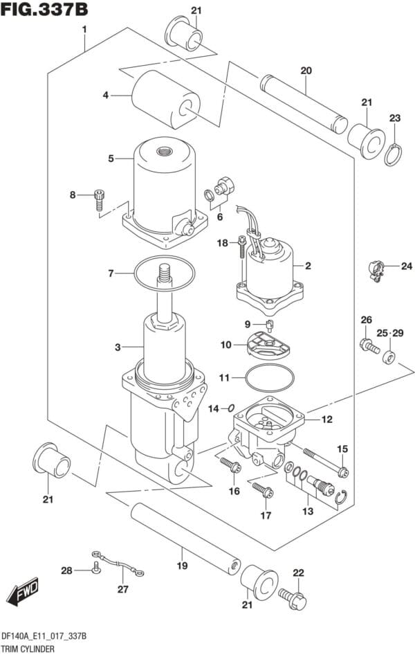 Trim Cylinder (DF115AT E11)