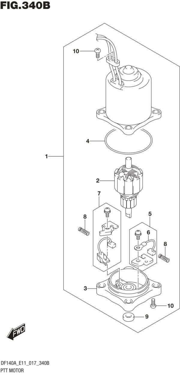 PTT Motor (DF115AT E11)