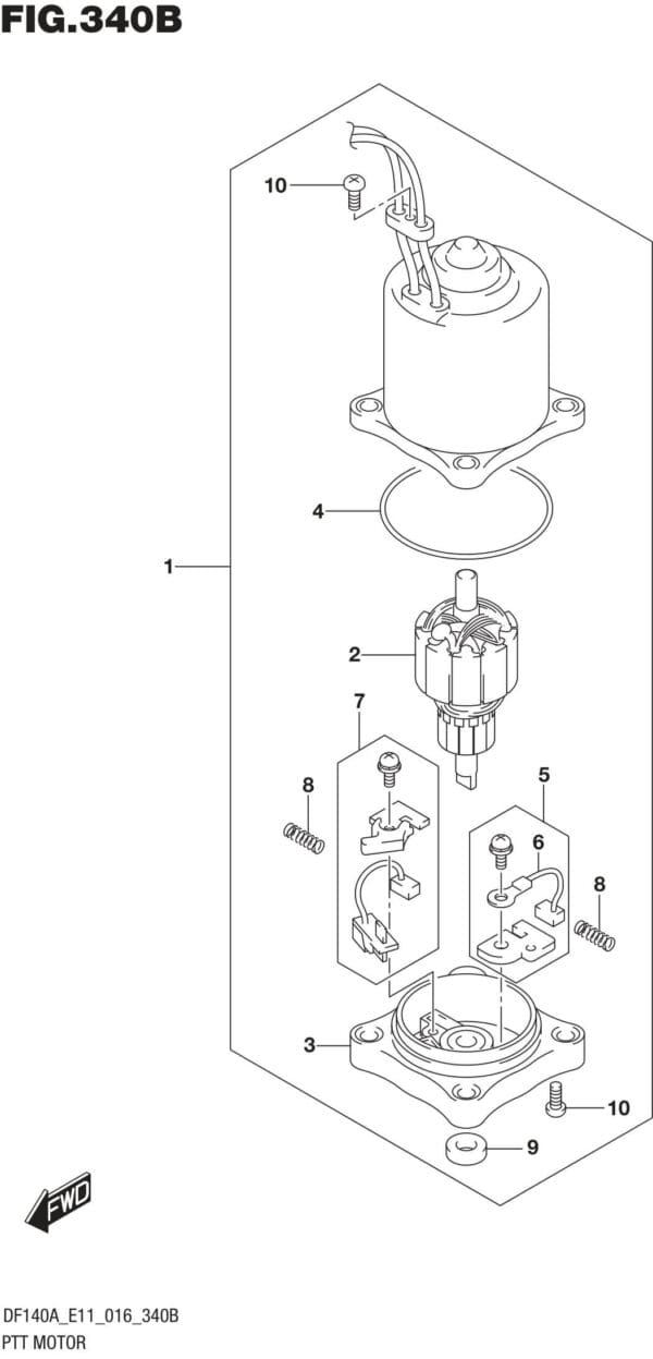 PTT Motor (DF115AT E11)