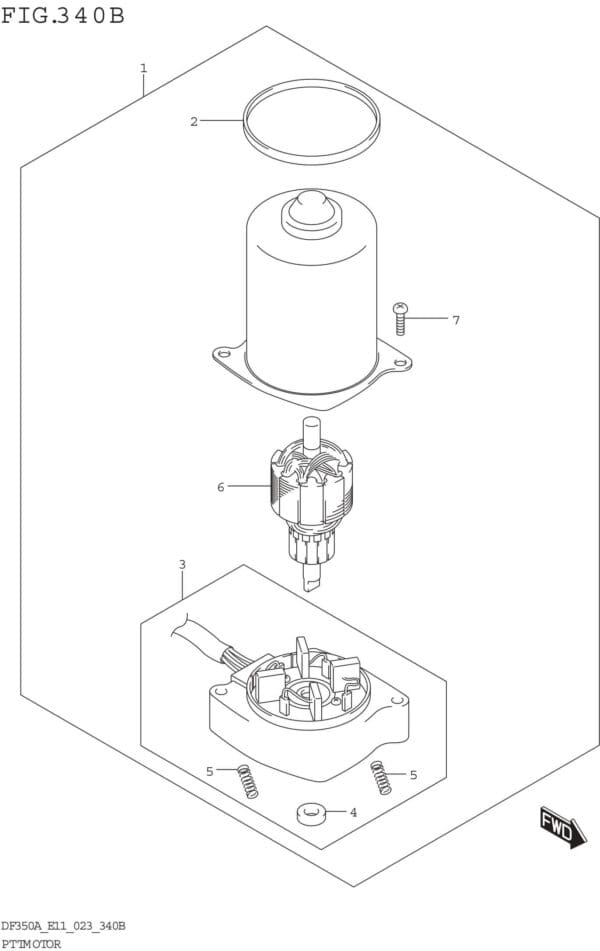 PTT Motor (DF350AMD DF300BMD)