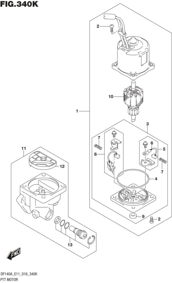 PTT Motor (DF115AST E03)