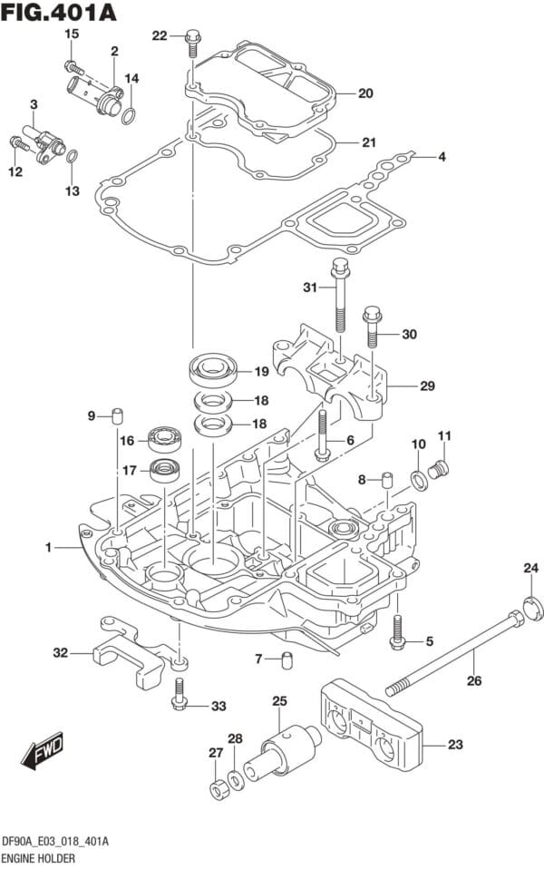 Engine Holder (DF70A)(DF90A)