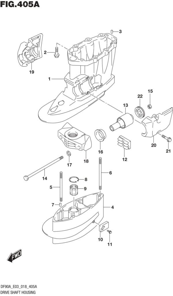 Drive Shaft Housing (DF70A)(DF90A)