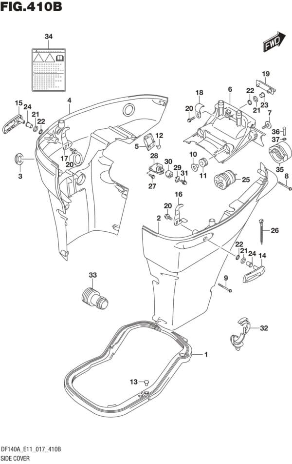 Side Cover (DF115AT E11)