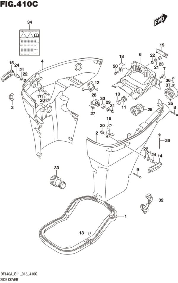 Side Cover (DF115AST)