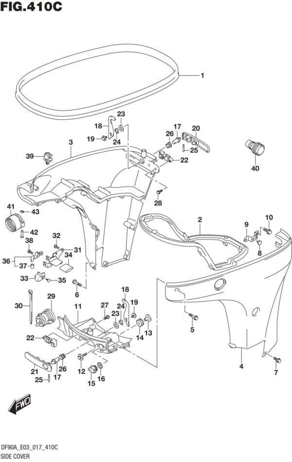 Side Cover (DF90A E03)
