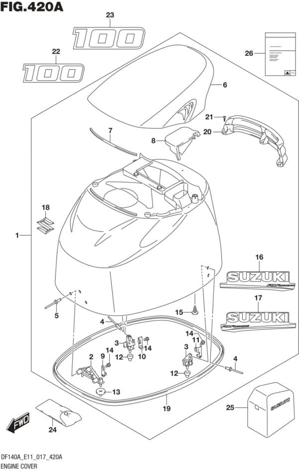 Engine Cover (DF100AT E11)