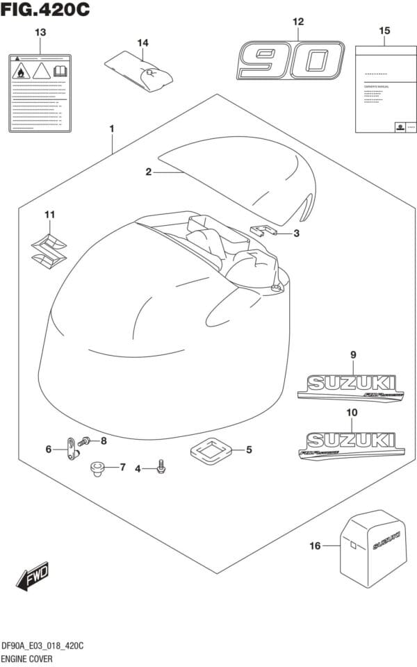 Engine Cover (DF90A)