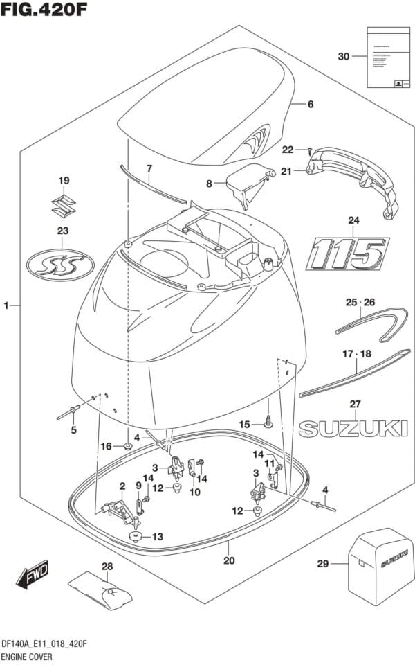 Engine Cover (DF115AST)
